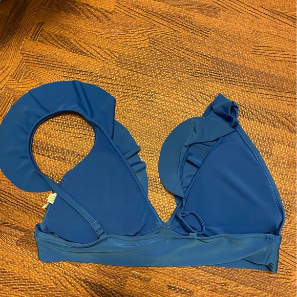 Blue aerie Bikini top with ruffles - Picture 2 of 4